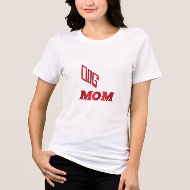 Na moda Pet Lover Design para Mães de cães orgulho (Frente)