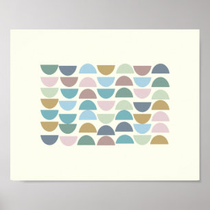 Na moda - Poster de Arte Geométrica de Muro Moder