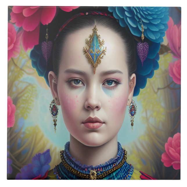 Na moda princesa com roupa de tartan (Frente)