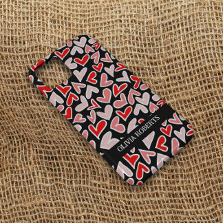 Na moda Red Hearts Dia de os namorados Personaliza