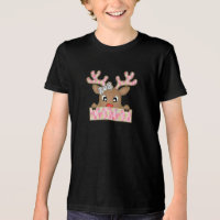 Na moda Reindeer com vibrações cor-de-rosa e Doura