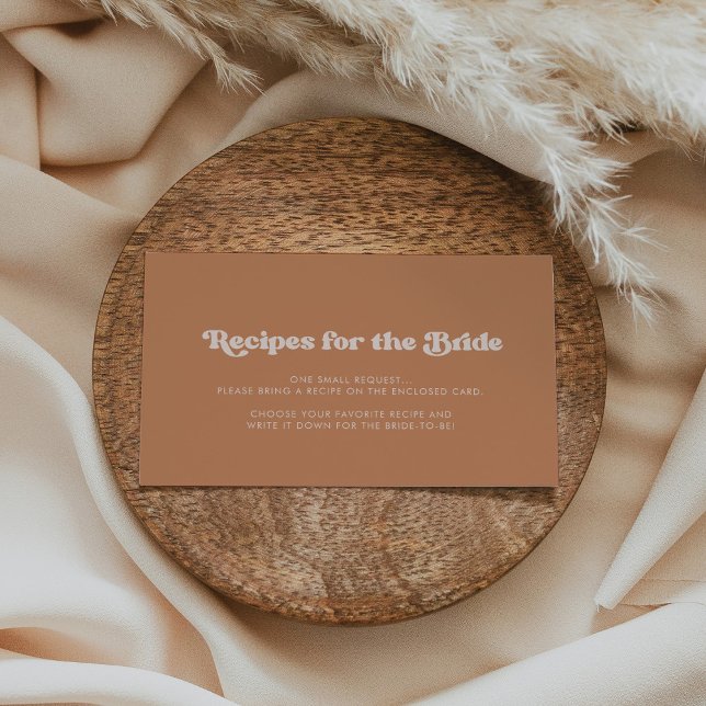 Na moda retro Cartão de solicitação de receita de  (Criador carregado)