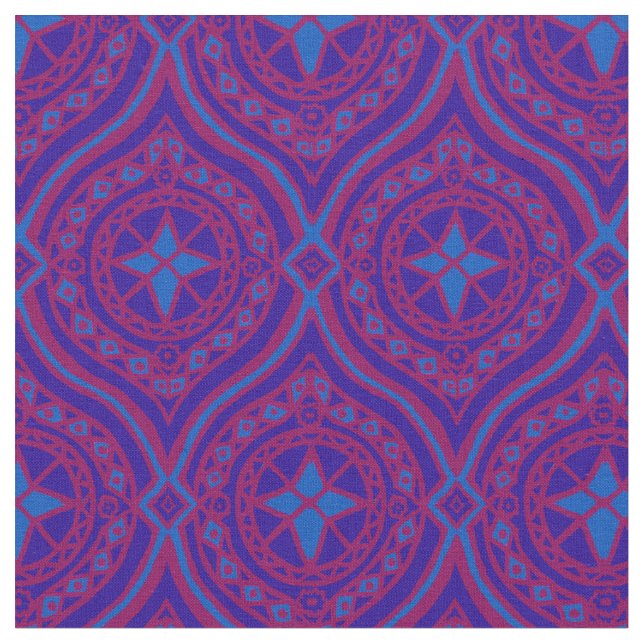 Na moda Roxo e Tecido Azul de Ogeos Tradicionais (Detalhe)