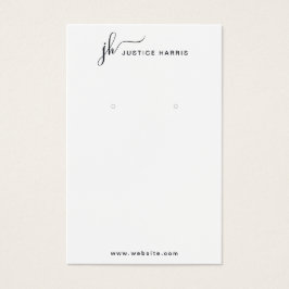 Na moda Script Monograma Moderno Professional