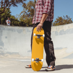 Na moda Solid Orange Skateboard Perfeito para Truq