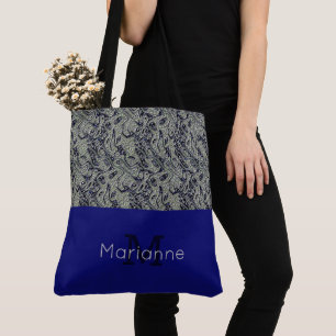 Na moda Texturizado Monograma Tote Bag