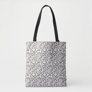 Na moda Tote Bag com Abstrato padrão
