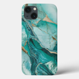 Na moda Turquoise White Marble