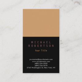 Na moda Vertical Simple Cartão de visita