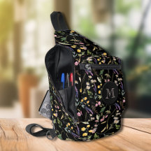 Na moda Wildflower em preto