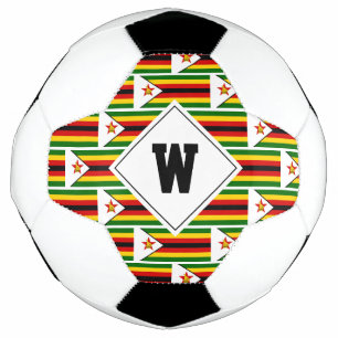 Na moda ZIMBABUWE FLAG Monograma Bola de Futebol
