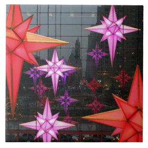 Na Nova Iorque. Decoração do Natal para dentro