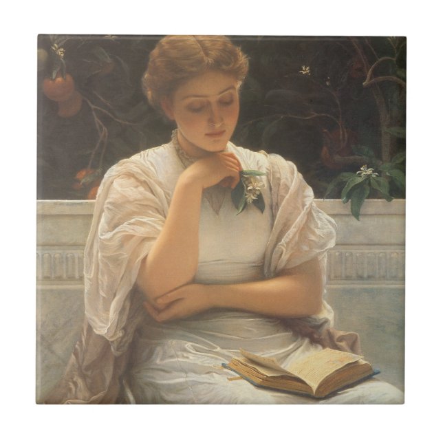 Na Orangery por Charles Edward Perugini (Frente)
