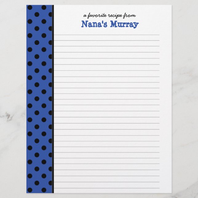 Na Página de Receita de Bolinhas da Cozinha de Nan (Frente)