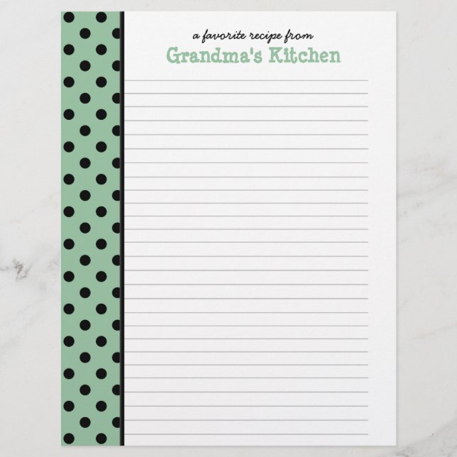 Na Página de Receita de Bolinhas da Cozinha de Nan (Frente)