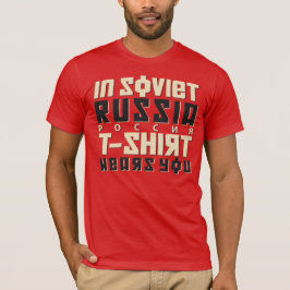 Na Rússia soviética a camiseta Veste