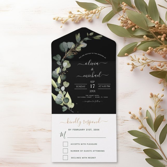 Nação Negra Eucalyptus Greenery Moderna Elegante (Criador carregado)