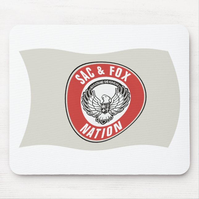 Nação Sac & Fox (Oklahoma) Mouse Pad Bandeira (Frente)