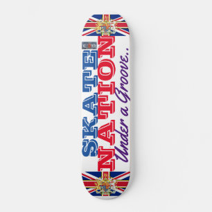 NAÇÃO skate sob um skate Groove UK