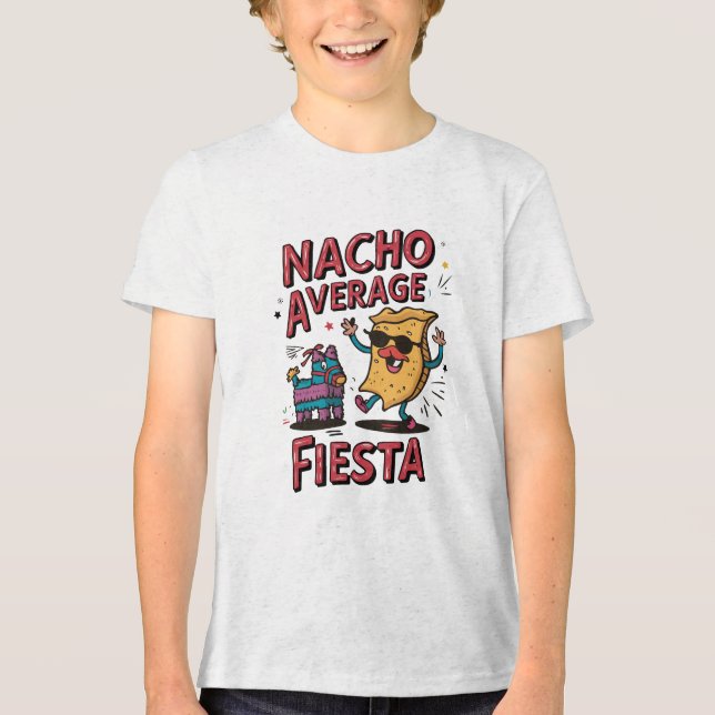 Nacho Média Fiesta - Divertida, Colorida Design de (Frente)