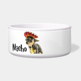 Nacho - tigela personalizada de cão