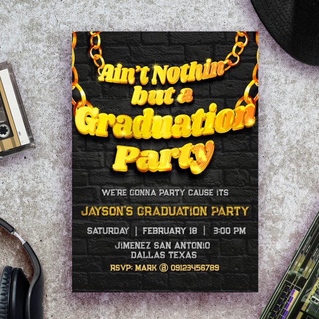 Nada além de um convite para Festas de formatura (Ain't Nothin but a Graduation Party Invitation)