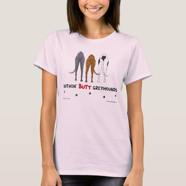Nada de Bumbum Greyhounds Camisa clara (Frente)