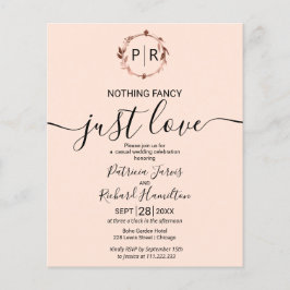 Nada de Luxo, Apenas Amor Convite de Casamento den