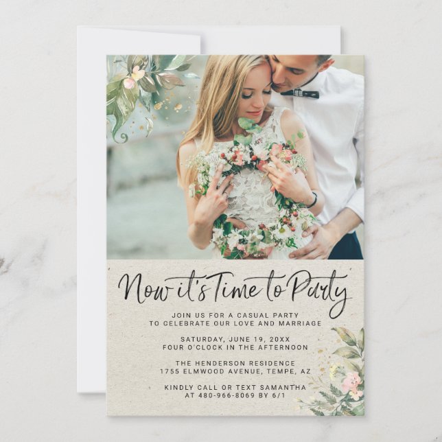 Nada de Luxo, Só Amor | Recepção de Casamento (Frente)