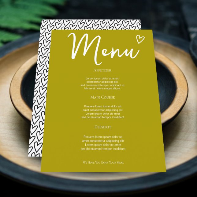 Nada De Rico Apenas Adora O Menu De Casamento Verd (Nothing Fancy Just Love Retro Wedding Menus from Ricaso. Fun colorful mix & match collection.)