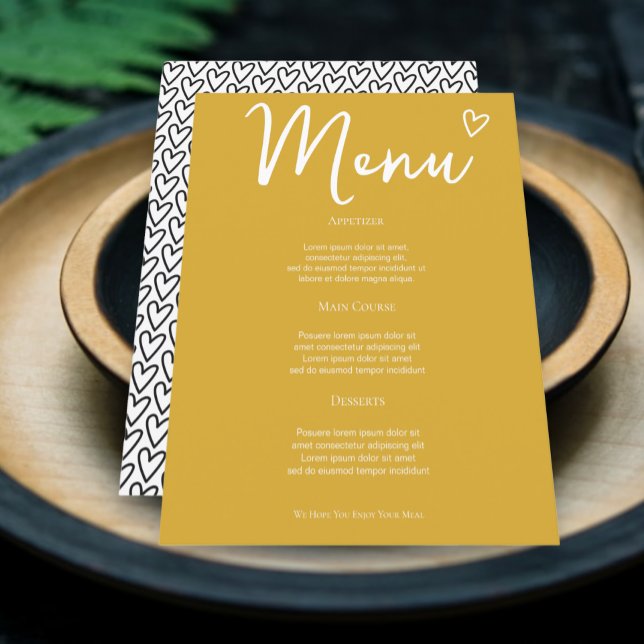 Nada De Rico Apenas Ame O Menu De Casamento Retroa (Nothing Fancy Just Love Retro Wedding Menus from Ricaso. Fun colorful mix & match collection.)