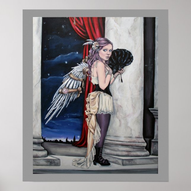 nada deixou a poster de faery steampunk (Frente)