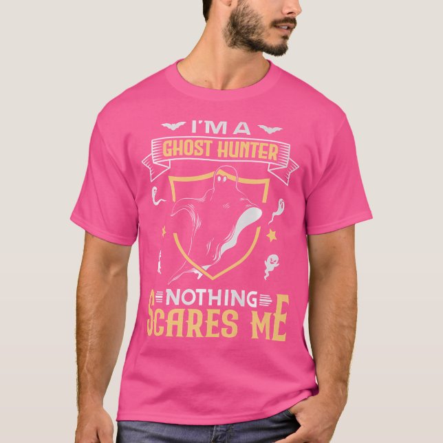 Nada Me Sacres Camisa Divertida de Caça a Fantasma (Frente)