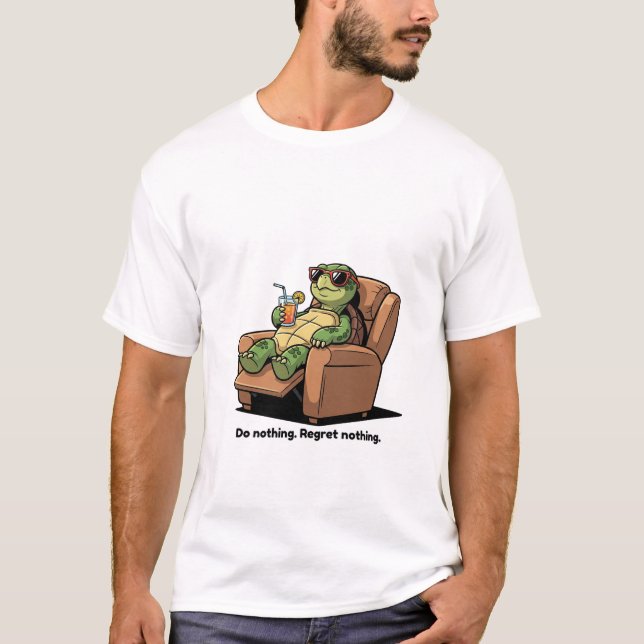 Nada se arrepende de uma camisa básica de homens p (Frente)