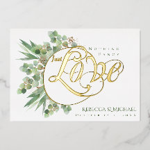 Nada sofisticado, apenas amor Elegante Convite de 