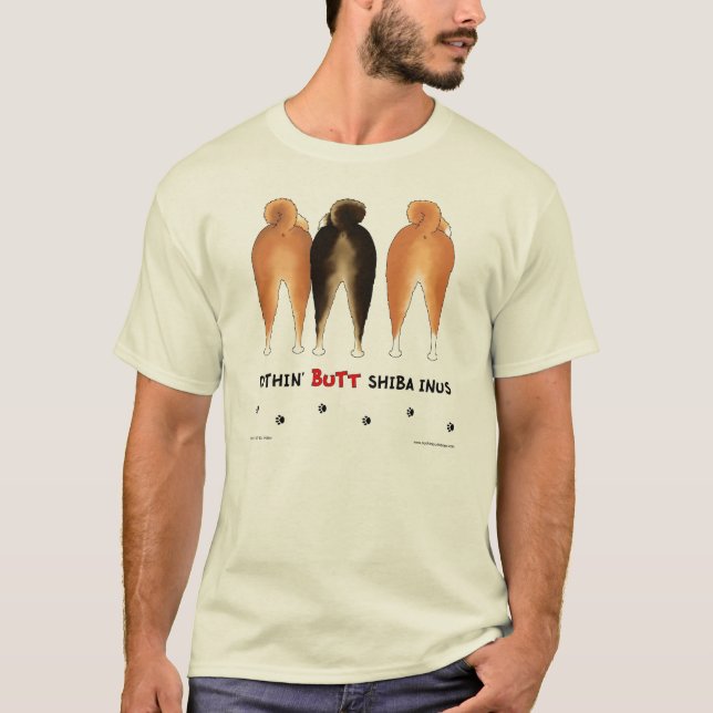 Nada termina a camisa leve de Shiba Inus (Frente)