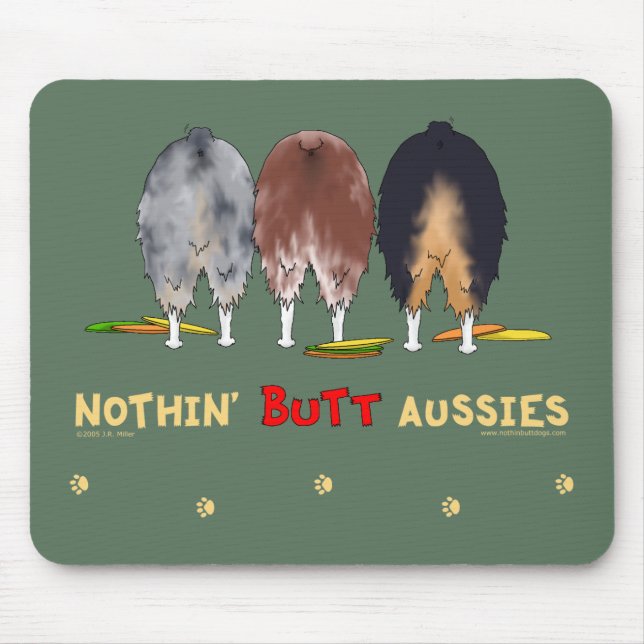 Nada termina Aussies Mousepad (Frente)