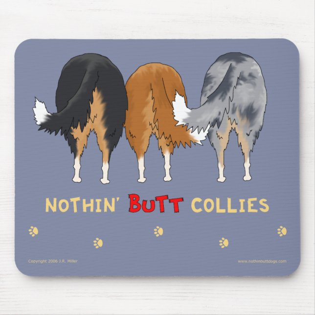 Nada termina Collies Mousepad (Frente)
