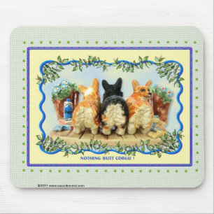 Nada termina Corgis Mousepad