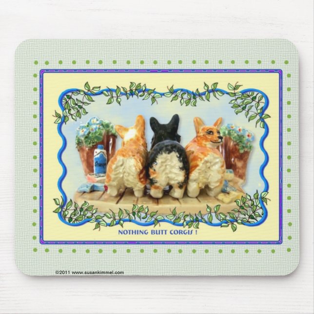 Nada termina Corgis Mousepad (Frente)