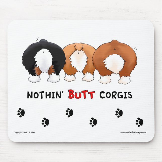 Nada termina Corgis Mousepad (Frente)