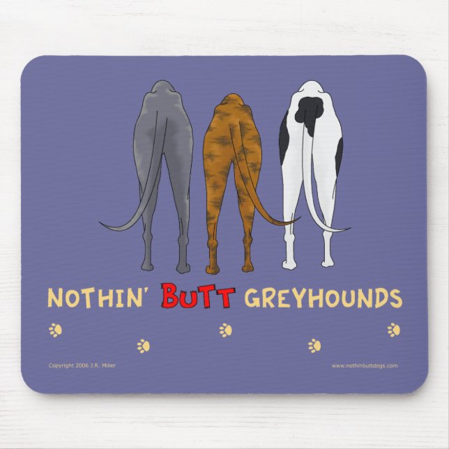 Nada termina galgos Mousepad (Frente)