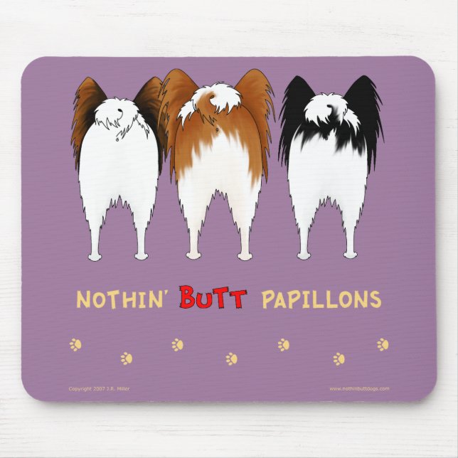 Nada termina Papillons Mousepad (Frente)