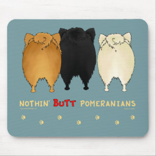 Nada termina Pomeranians Mousepad