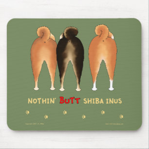 Nada termina Shiba Inus Mousepad
