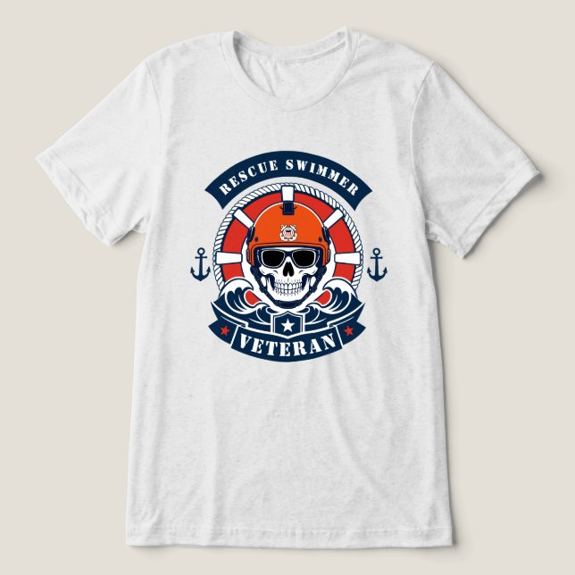Nadador de Resgate Veterano (Design frontal)
