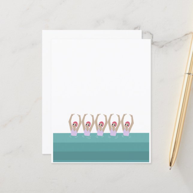 Nadadores Artísticos | Synchro Design Paper (Frente/Verso In Situ)