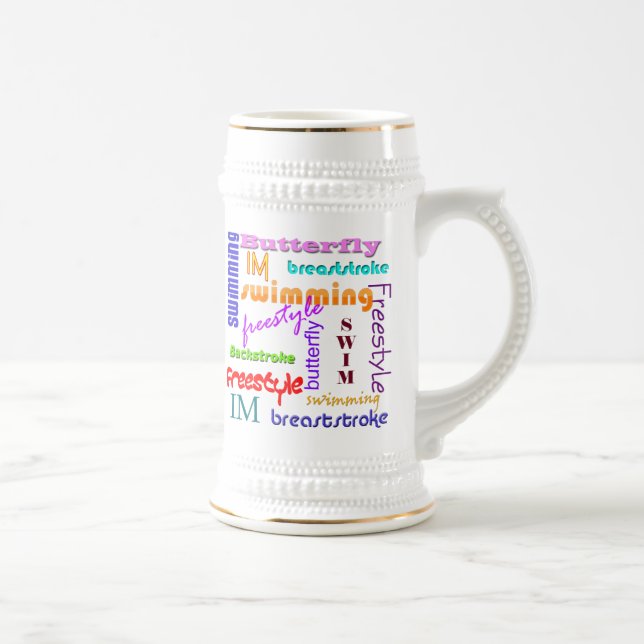 Nadando em toda parte a caneca de cerveja (Direita)