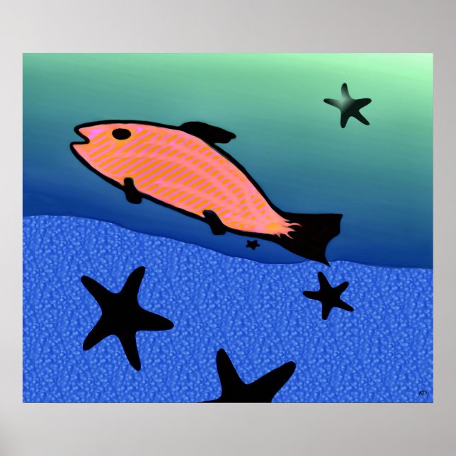 Nadar com o poster das estrelas (Frente)