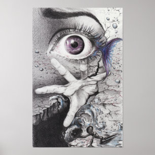 "Nade" o impressão surreal do poster do desenho d